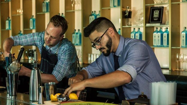 Bartenders competing in most imaginative bartender competition