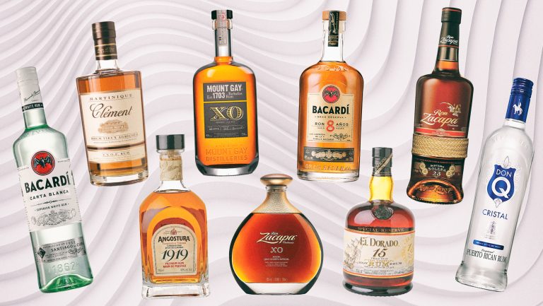 collage of Rum Bottles