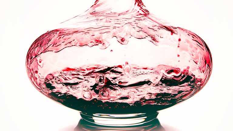 wine in a decanter