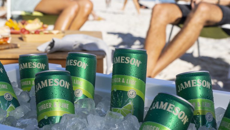 Jameson Ginger & Lime canned cocktails.
