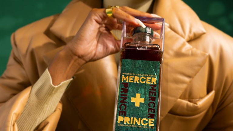 Musician A$AP Rocky’s Canadian blended whiskey, Mercer + Prince. Photo courtesy of Spirit of Gallo.