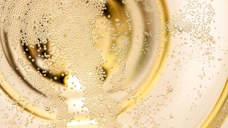Close up of sparkling wine