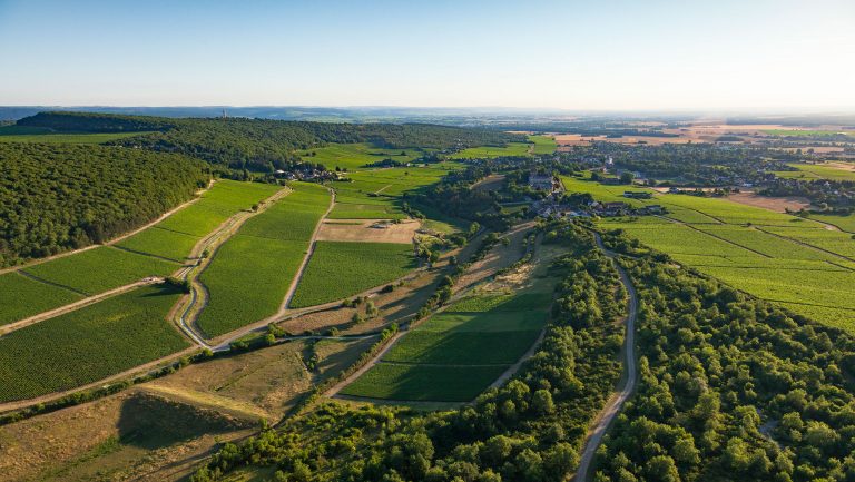 Wide landscape photograph of Bourgogne