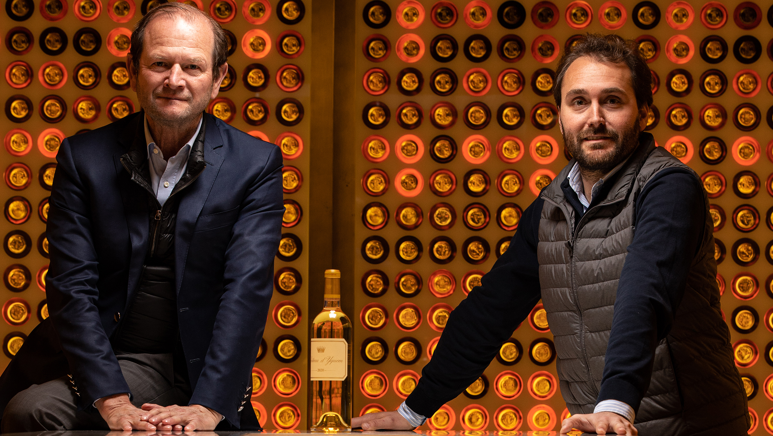 Pierre Lurton (left) and Lorenzo Pasquini (right) of Château d’Yquem