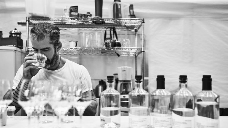 Lars Williams, the founder of Empirical Spirits, in a test kitchen.