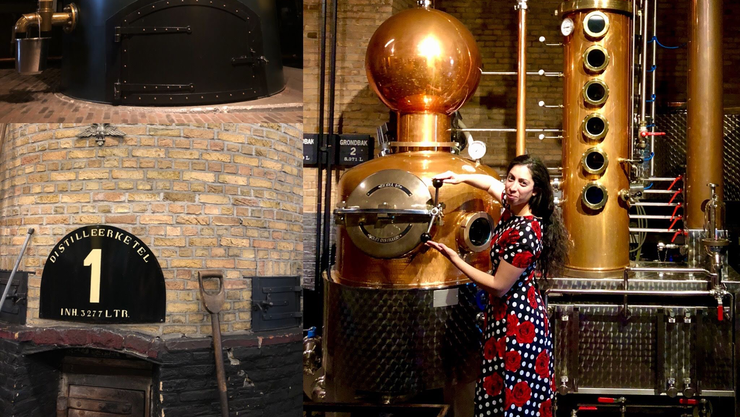 Natasha Bahrami poses in a gin distillery