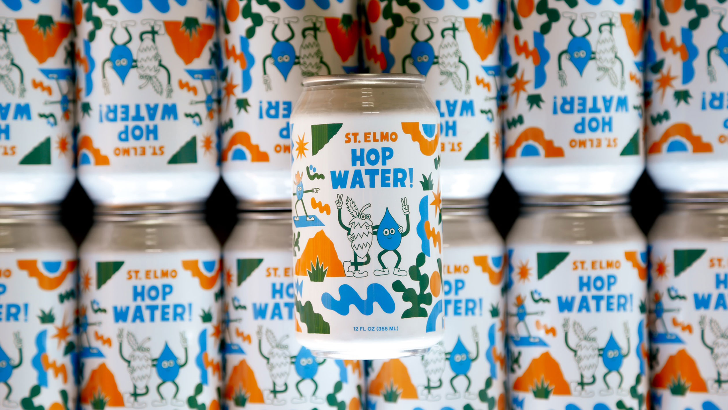 Close up of St. Elmo Brewing's Hop Water.