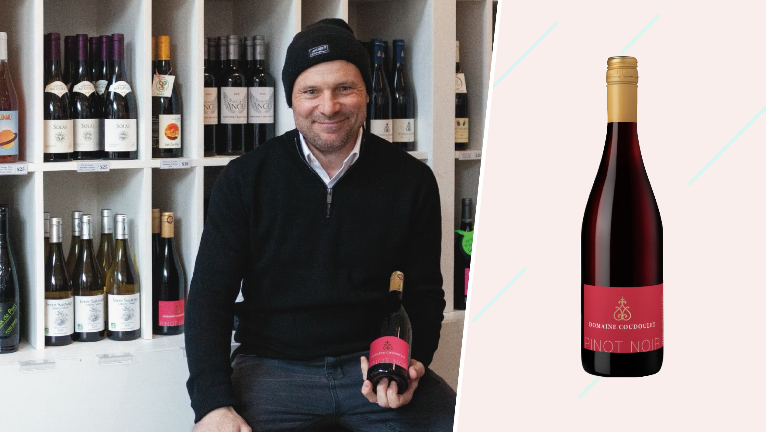 Domaine Coudoulet Pinot Noir, selected by Eric Foret, the wine buyer for Le French Wine Shop. Photos courtesy of Le French Wine Shop and Domain Coudoulet.