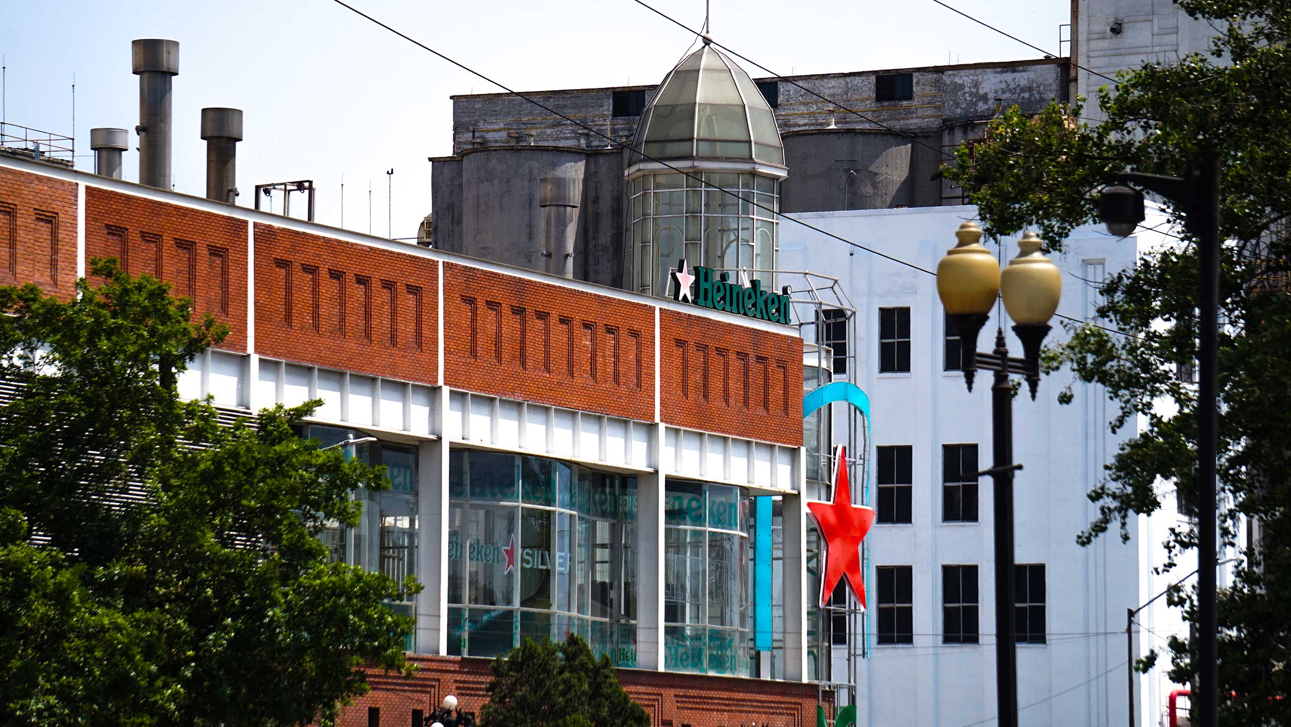 A picture of Heineken México's Monterrey Brewery at the original site of Cervecería Cuauhtémoc founded in 1890