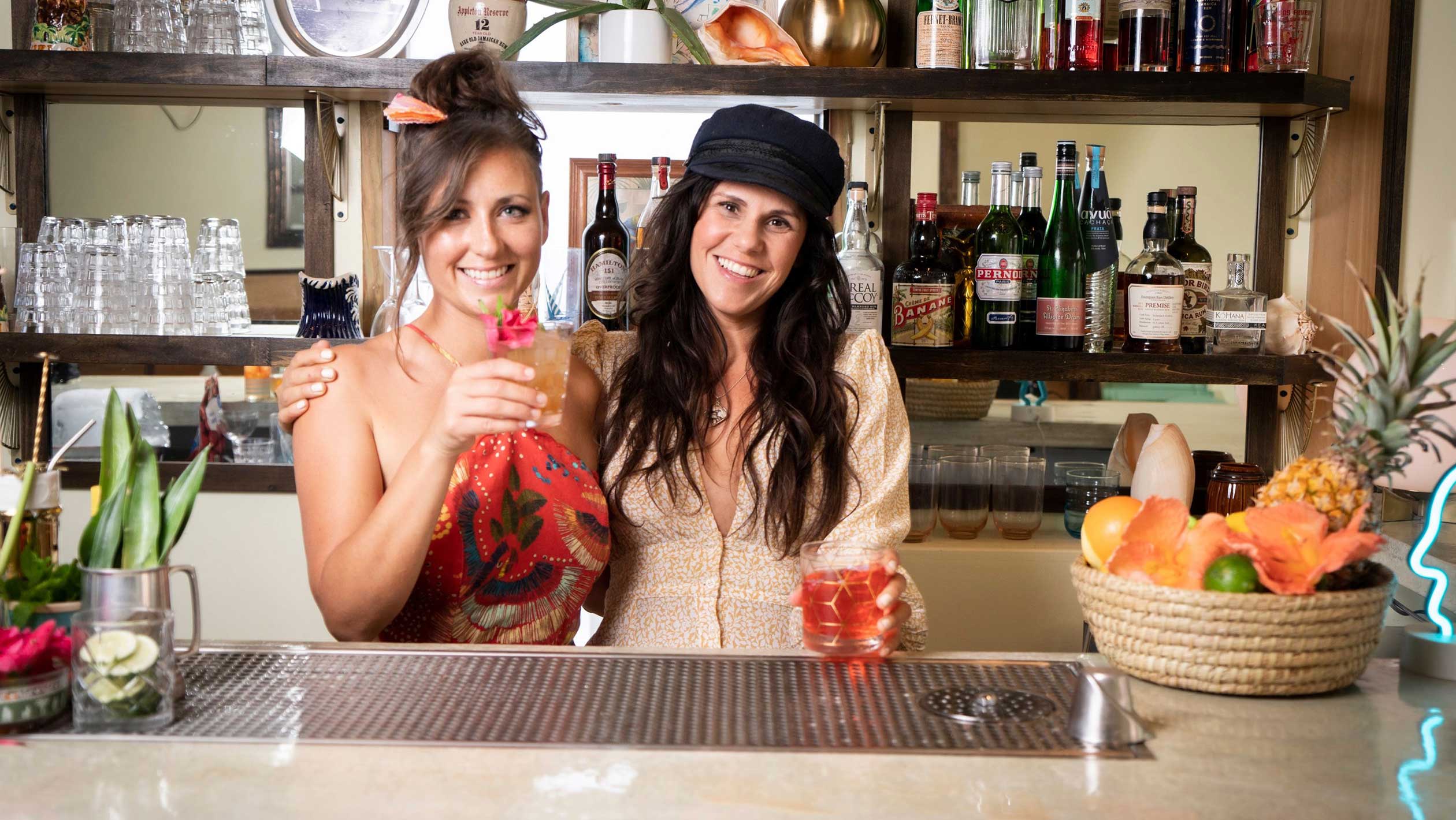 Jessica Everett (left) and Suzanne Navarro (right) of Esters Fair Prospect kept the doors open during the disaster and have since raised funds. Photo by Isa Wipfli.