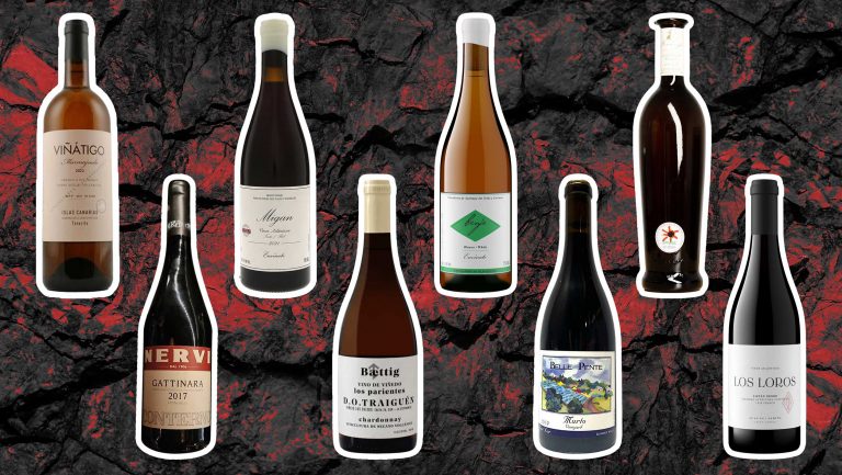 A collection of volcanic wines.