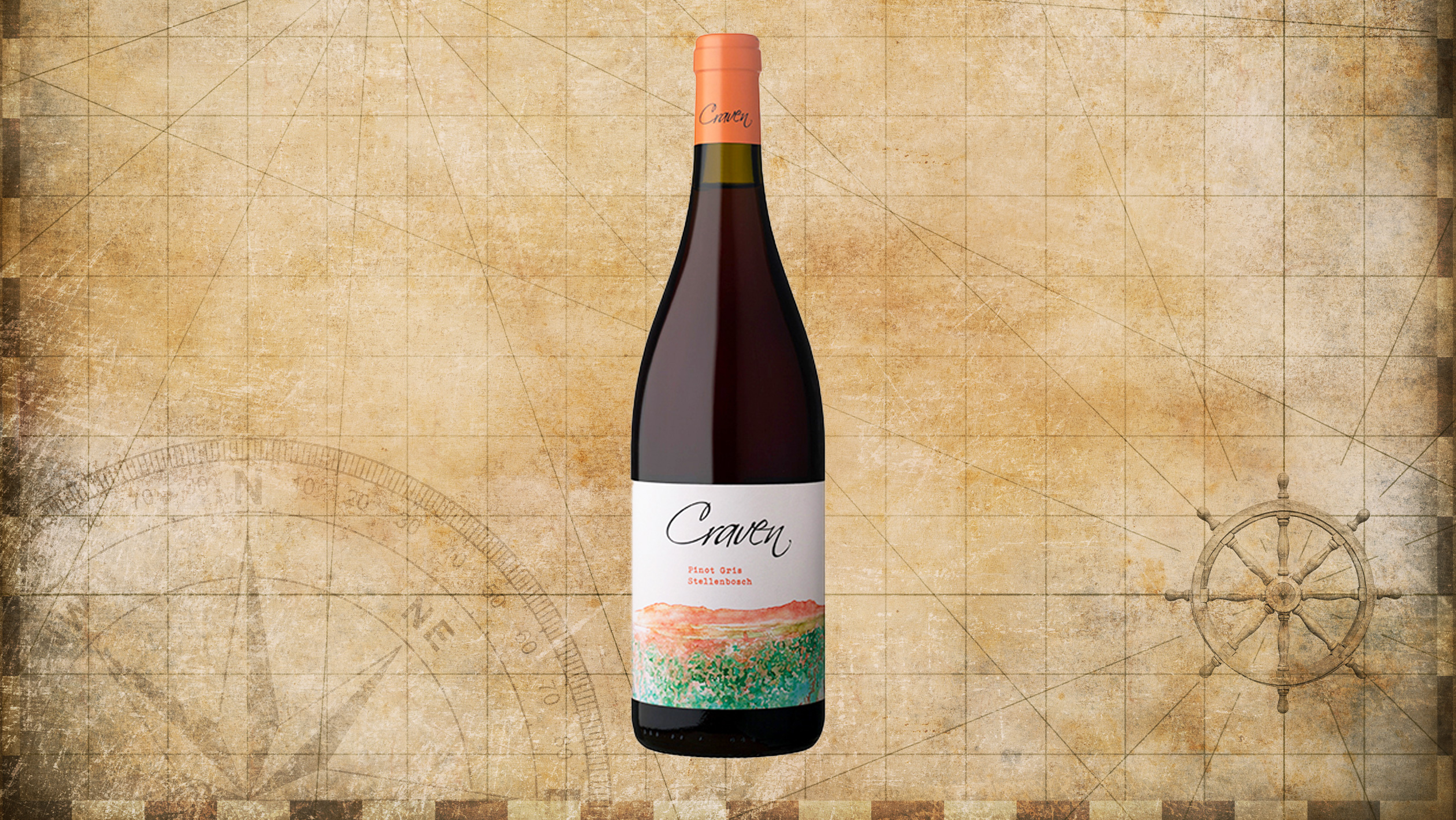 A bottle of Craven Pinot Gris 2023.