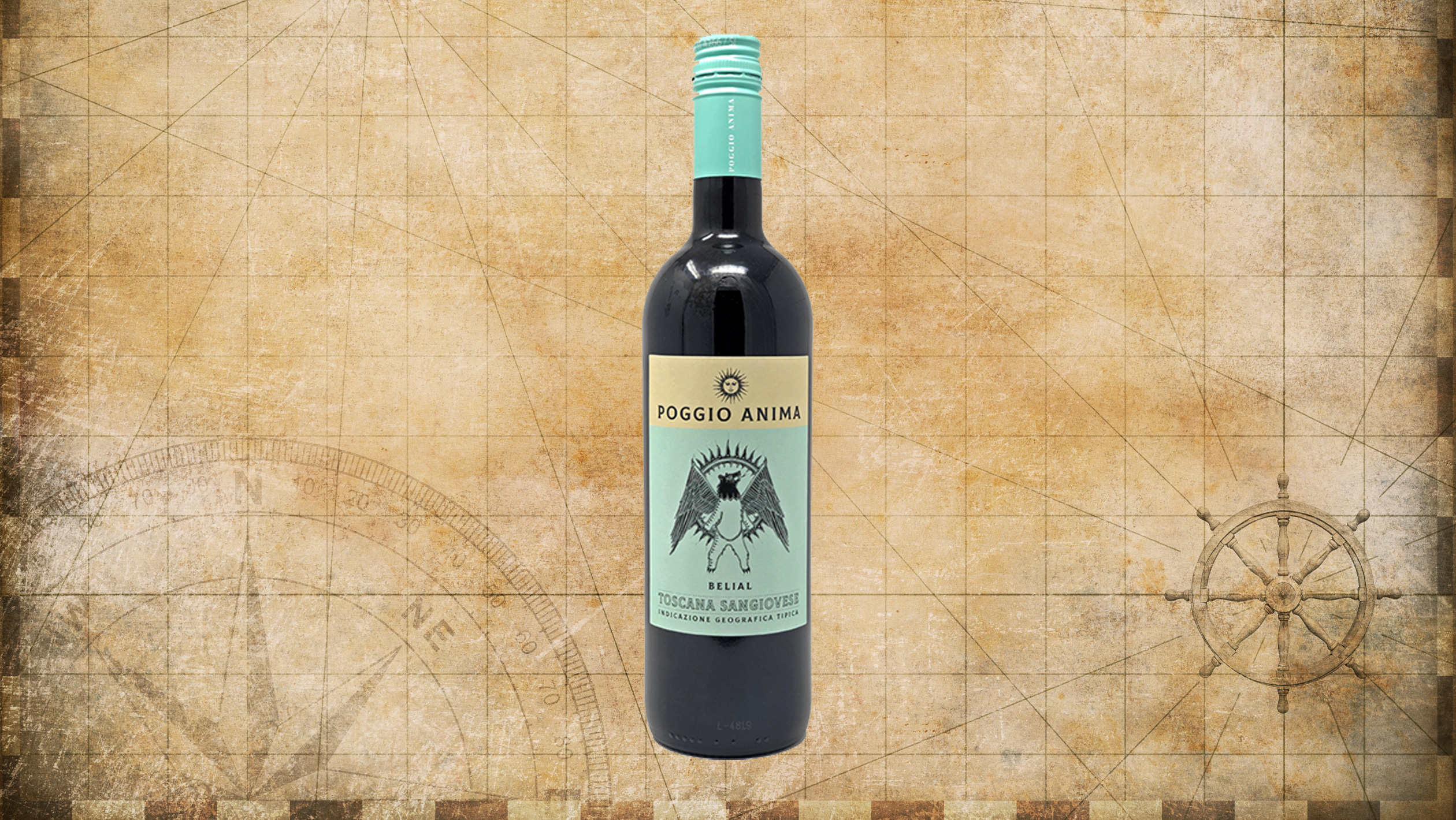 A bottle of Poggio Anima ‘Belial’ Sangiovese 2022.