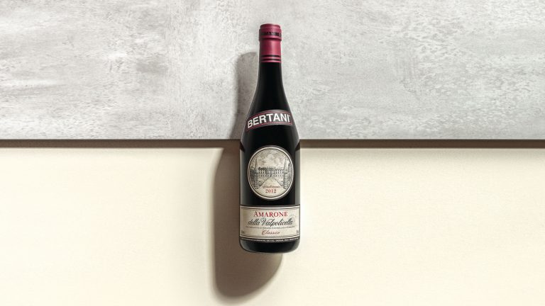 A bottle of Bertani Amarone