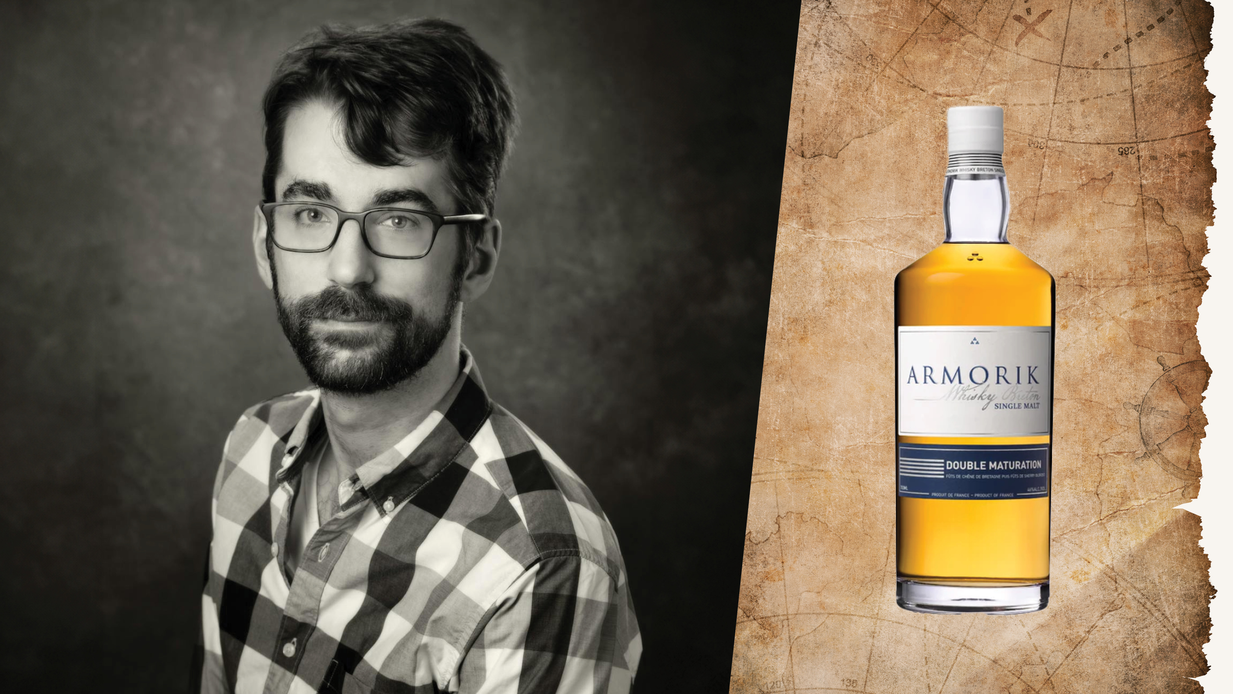 From left to right: Jacob Brower, the spirits manager of Amanti Vino (photo courtesy of Amanti Vino); Armorik Double Maturation French Single Malt (photo courtesy of Armorik).