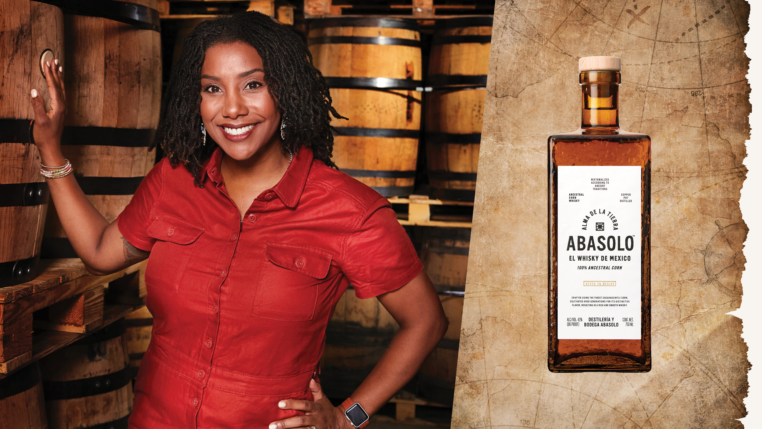 From left to right: Tracie Franklin, whisky educator and spirits consultant (photo courtesy of Tracie Franklin); Abasolo El Whisky de Mexico (photo courtesy of Abasolo). 