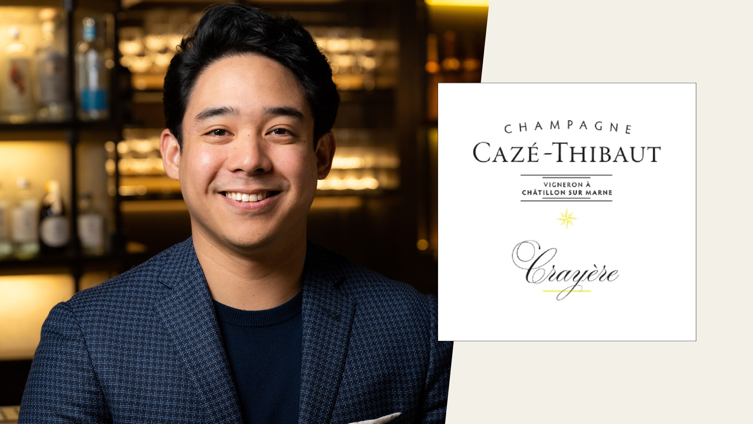 From left to right: Jhonel Faelnear, the beverage director of NA:EUN Hospitality (photo courtesy of Jhonel Faelnar); Cazé-Thibaut ‘Crayère’ Brut Nature NV (photo courtesy of Polaner).