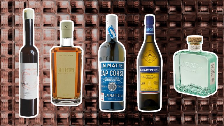 A lineup of the Experimental Cocktail Club selection bottles