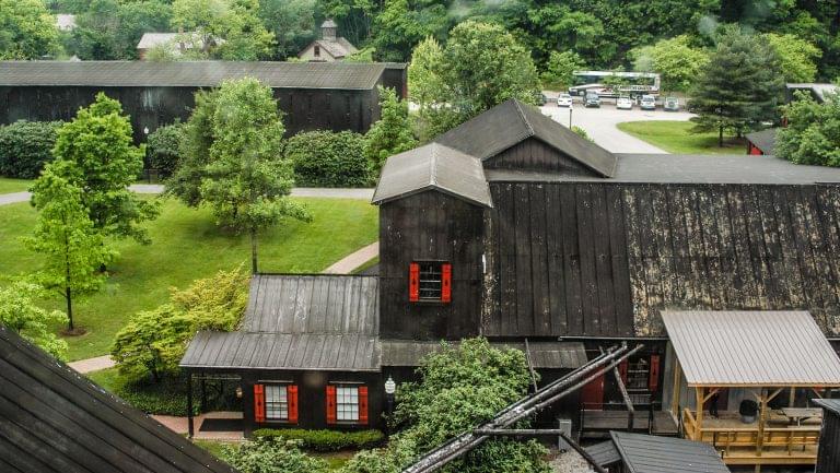 aerial view of mMaker's Mark distillery