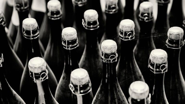 Bottles of champagne
