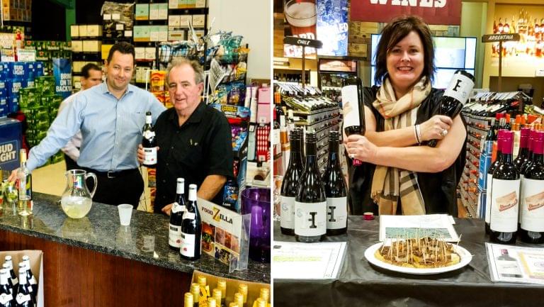 Quintessential representatives doing tastings