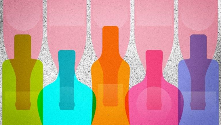 wine and spirits bottles