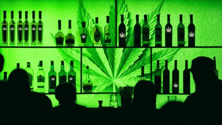 Cannabis drinks in bars