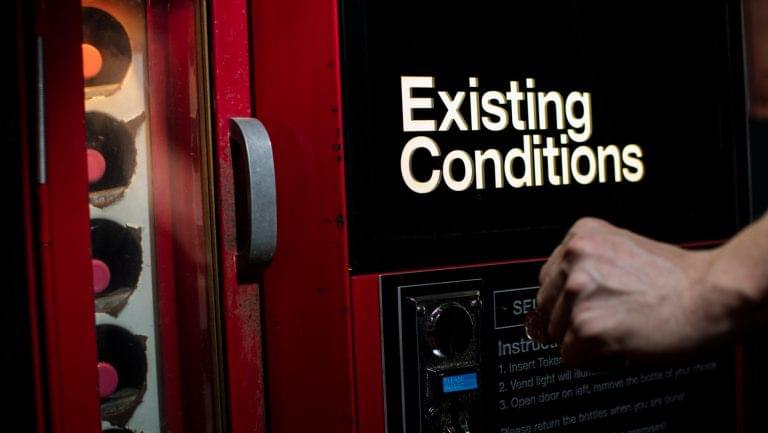 Existing Conditions alcohol vending machine