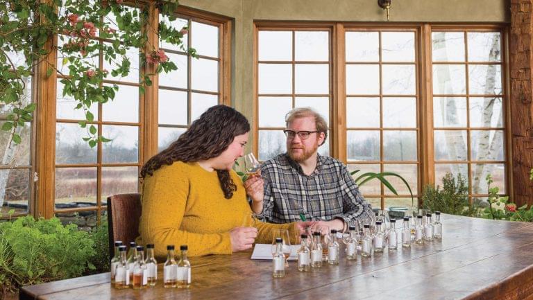 Nora Ganley-Roper and Adam Polonski, the co-founders of Lost Lantern in Weybridge, Vermont. Photo courtesy of Lost Lantern.