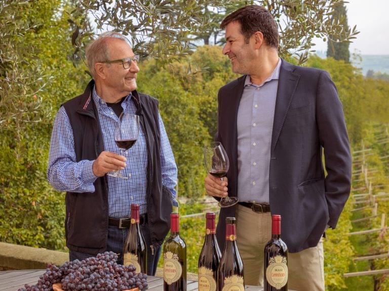 From left to right: Sandro Boscaini and Raffaele Boscaini.