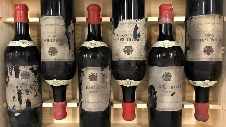 Bottles of Haut Bages bottled by Grafé Lecocq