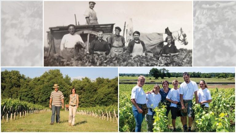 Compilation photo from Château de La Croix over the generations.