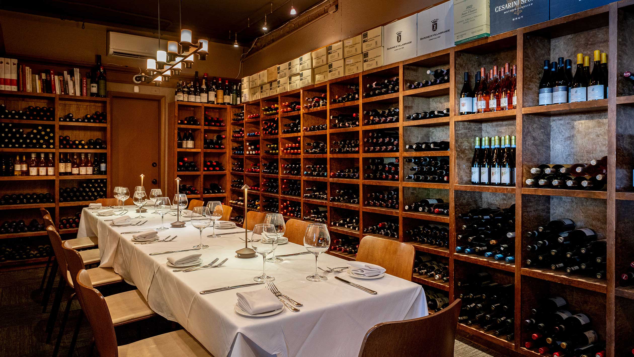 An interior photo of a dining room at Barolo Grill.