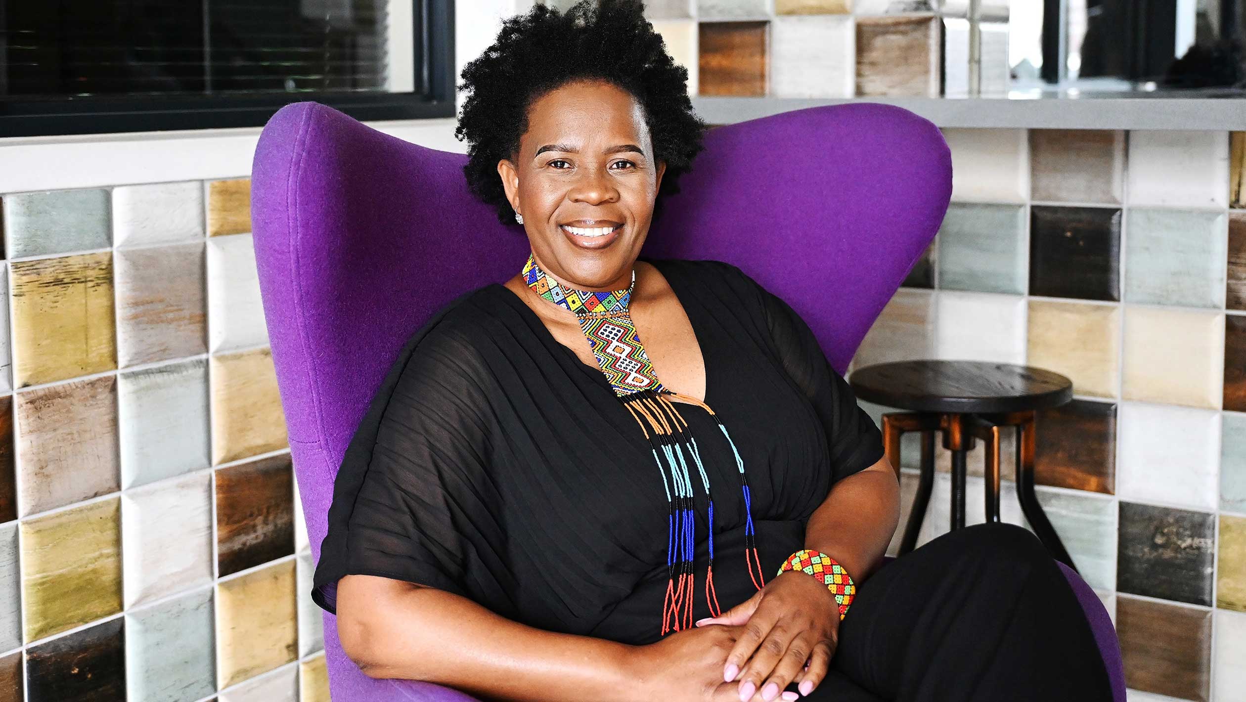 Ntsika Biyela, owner of Aslina.