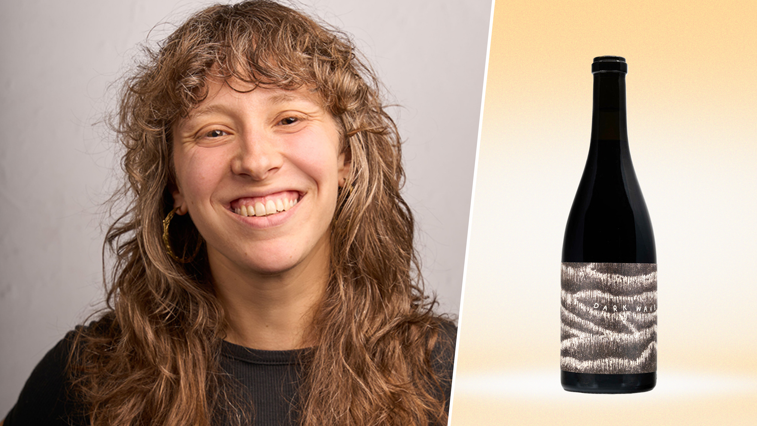From left to right: Sande Friedman, the wine director of Di Bruno Bros. (photo by Jim Fischer); Fossil and Fawn ‘Dark Wave’ (photo by Fossil and Fawn). 