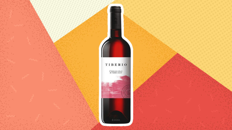 A bottle of Tiberio Cerasuolo d’Abruzzo 2023.
