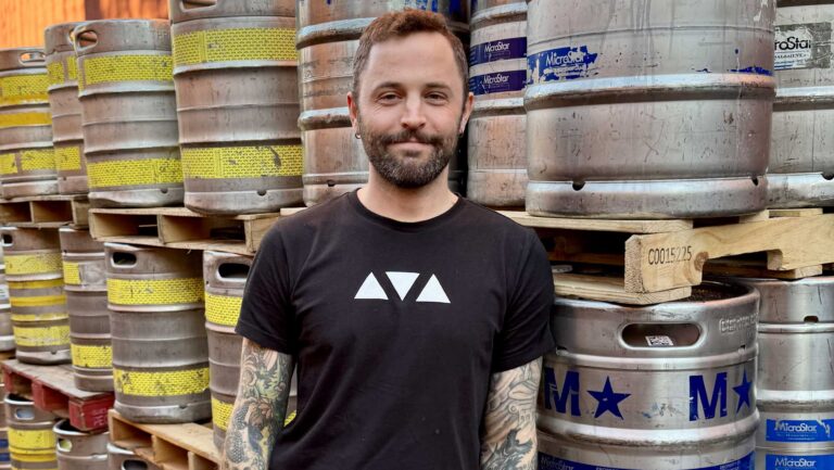 Josh Penney, the head brewer at Threes Brewing.