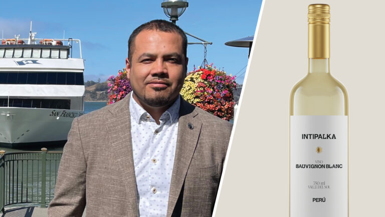 From left to right: Joel Arias, the head sommelier and front of house manager of La Mar Cocina Peruana (photo courtesy of La Mar); Santiago Queirolo ‘Intipalka’ Sauvignon Blanc (photo courtesy of Santiago Queirolo).