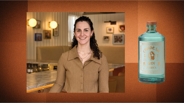 Bridget Ramsey, the bar manager of Judy & Harry’s (photo credit: Michael Persico); Condesa Clásica Gin (photo courtesy of Condesa Gin). 