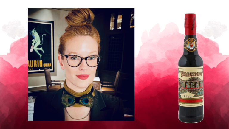 From left to right: Janine Poleman, maître d’hôtel and lead sommelier, Cru Uncorked (photo courtesy of Cru Uncorked); Valdespino ‘Toneles’ Moscatel Viejísimo (photo courtesy of Rare Wine Co.).