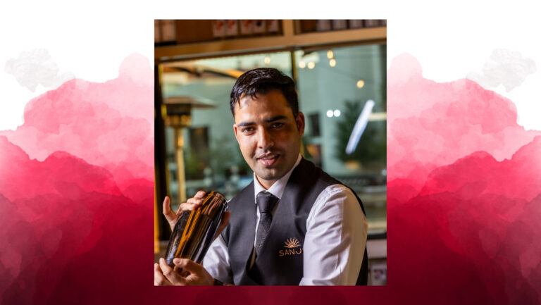 Sanwar Mal Khokhar, the mixologist at Sanjh Restaurant and Bar (photo by Samantha Reynolds).