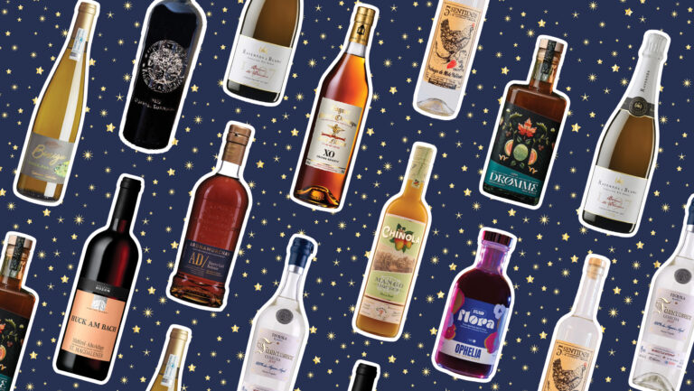 From a rare magnum of Oakville Cabernet to a booze-free amaro, these are the bottles that retailers recommend to their customers during the festive season. Photo credit: Adobe Stock/SevenFifty Daily staff.