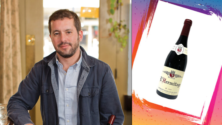From left to right: Andy Fortgang, the co-owner and wine director of Canard, Le Pigeon, and Flor Wines; Jean-Louis Chave Hermitage (photos courtesy of Andy Fortgang).