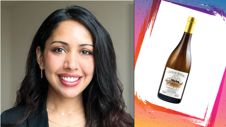 From left to right: Pria Parsad, the sommelier at Crane Club (photo courtesy of Pria Parsad); Domaine Huet ‘Clos du Bourg’ Vouvray Sec (photo courtesy of Polaner Selections).