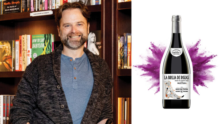 From left to right: Scott Woltz, the beverage director at Bibliotheque; Comando G ‘La Bruja de Rozas’ 2022 (photos courtesy of Bibliotheque).