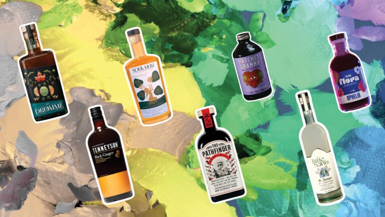 A collection of intriguing non-alcoholic spirits.