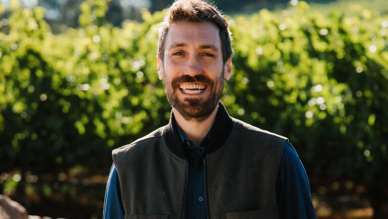 Ry Richards, winemaker at Chappellet Winery. Photo courtesy of Chappellet Winery.