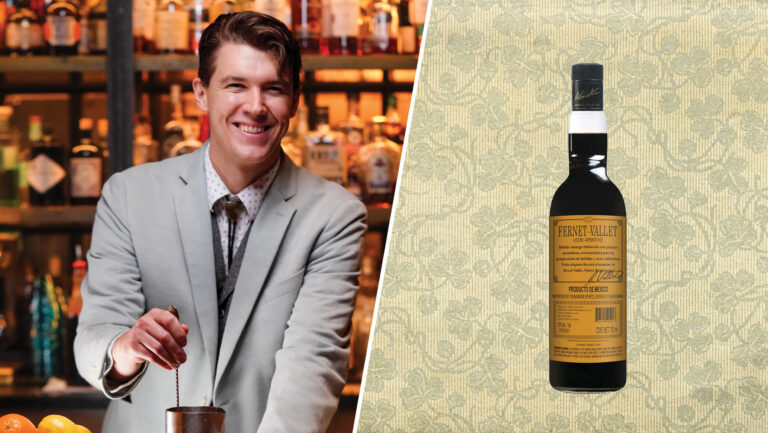 From left to right: James Lindbloom, the director of beverage and special events for Sternewirth; Fernet-Vallet. Photos courtesy of James Lindbloom.