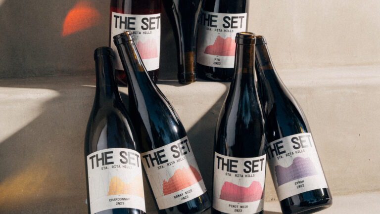 The Set Wines combines organic farming and Burgundian winemaking techniques with modern, art-forward branding. Photo by Blake Bronstad.