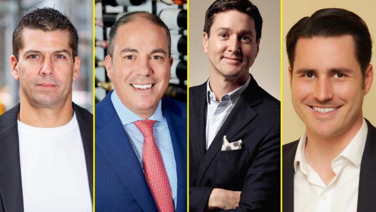 From left to right: Adrien Falcon, the co-owner and beverage director for Arvine (photo courtesy of Adrien Falcon); Rocco Lombardo, the president of Wilson Daniels (photo courtesy of Wilson Daniels): Charles Lazzara, the founder of Volio Imports (photo courtesy of Volio Imports); Jon Murray, the general manager of Vara Winery and Distillery (photo courtesy of Jon Murray).